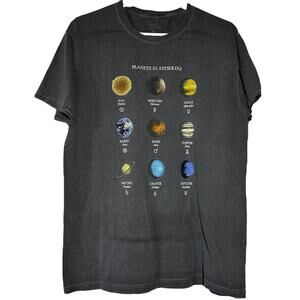Urban Outfitters Desert Dreamer T Shirt Planets in Astrology Short Sleeve Medium